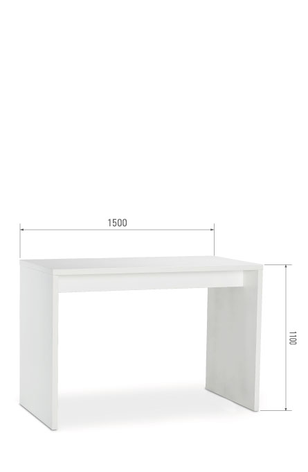 C750 - brug, kort
tafelblad HPL,
1500 x 1100 x 700 mm (LxHxD)